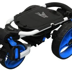Axglo TriLite 3 Wheel Golf Trolley | White/Blue -Accessories Shop Axglo TriLite Wheel Golf Trolley White Blue 4