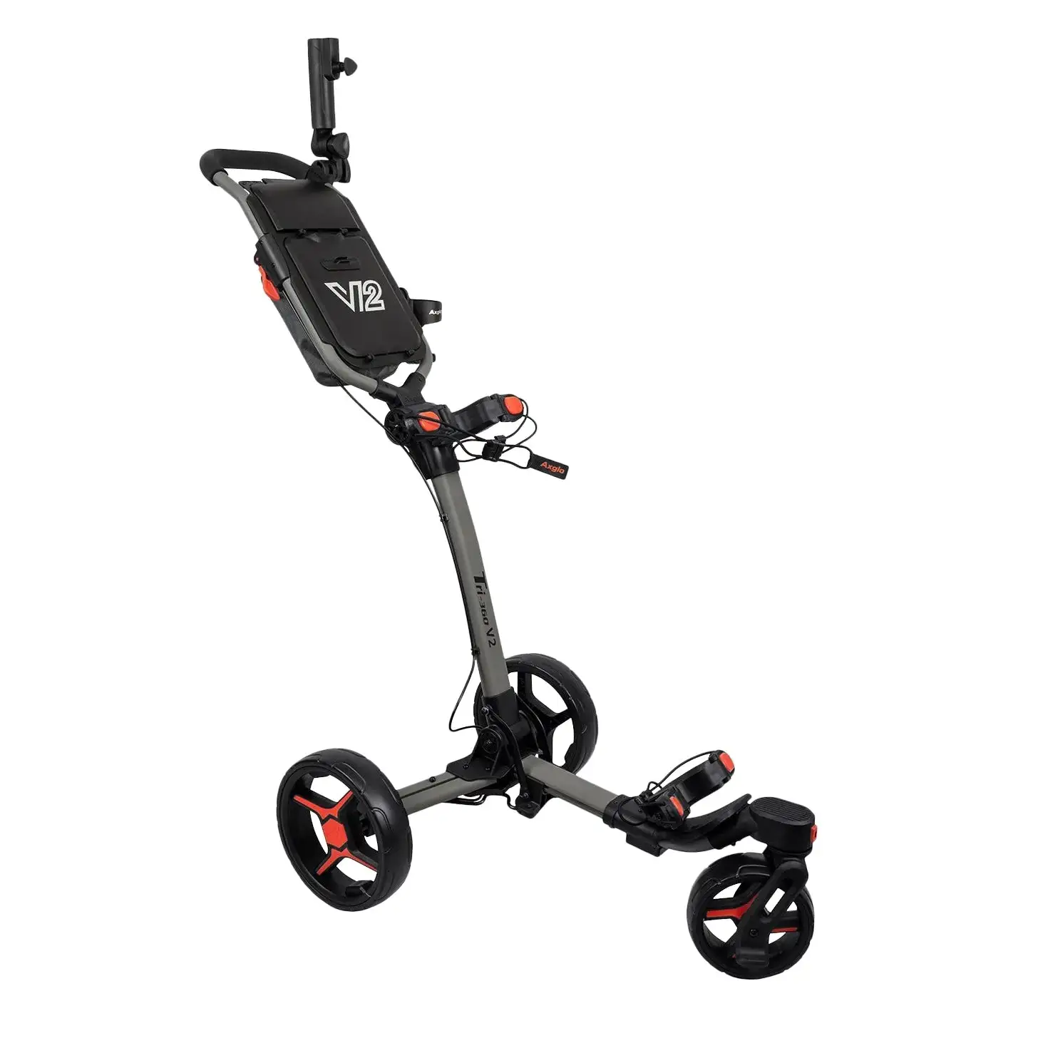 Axglo Tri-360 V2 Golf Trolley | Black/Red 1 Axglo Tri-360 V2 Golf Trolley | Black/Red