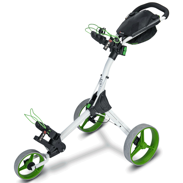 Big Max IQ+ Push Golf Trolley | White/Lime 1 Big Max IQ+ Push Golf Trolley | White/Lime