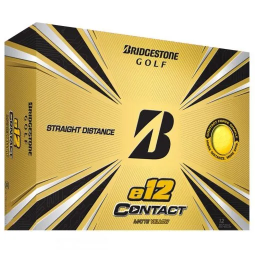 Bridgestone E12 Contact Golf Balls | Matte Yellow -Accessories Shop Bridgestone E12 Contact Golf Balls Matte Yellow 184