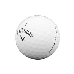 Callaway Chrome Soft X LS Golf Balls | White -Accessories Shop CSX LS Golf Ball 2021 White Quarter View scaled