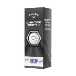 Callaway Chrome X Soft Triple Track Golf Balls | White -Accessories Shop Callaway Chrome Soft Triple Track Golf Balls White 68