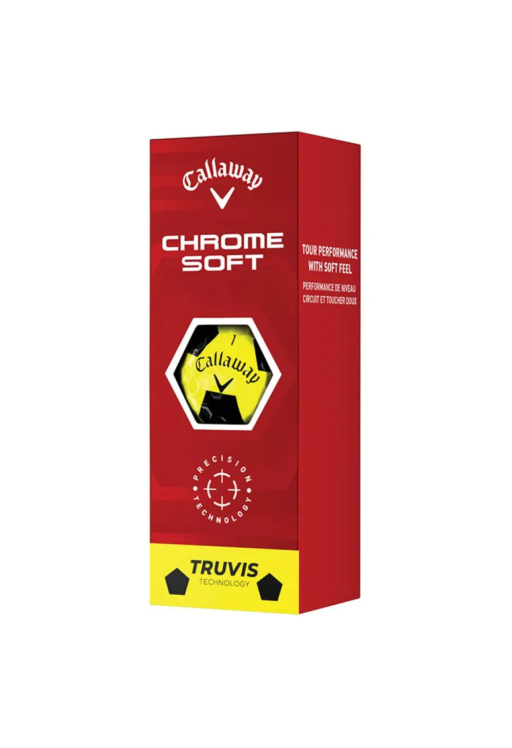 Callaway Chrome Soft Truvis Golf Balls | Yellow/Black 2 Callaway Chrome Soft Truvis Golf Balls | Yellow/Black - Image 2