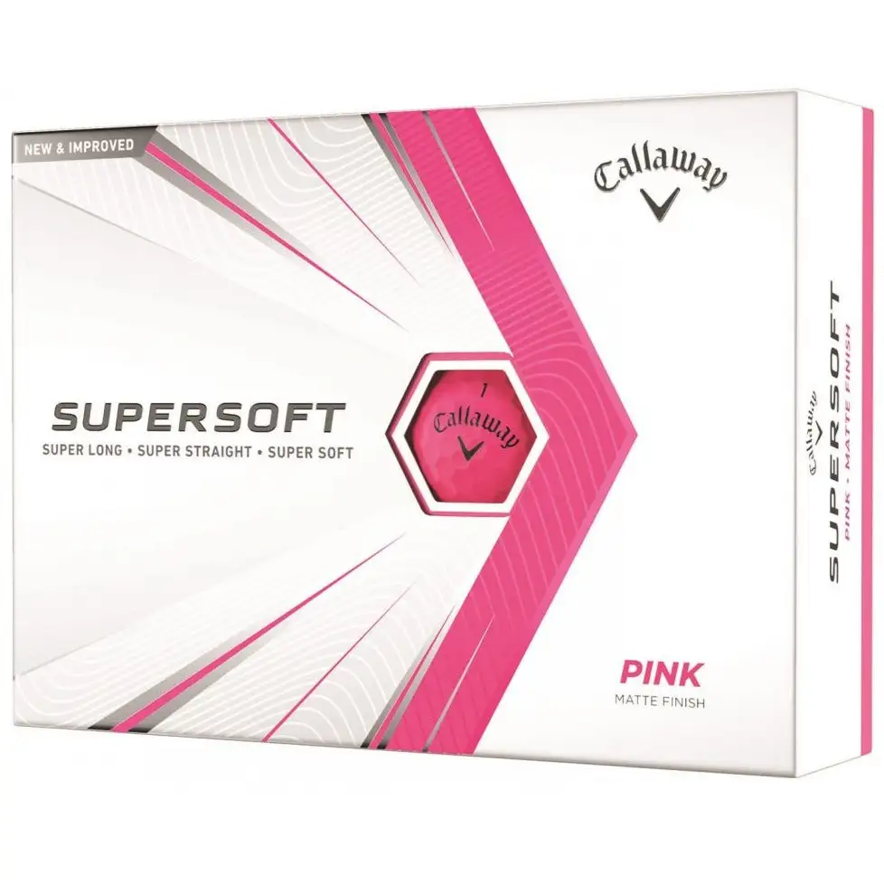 Callaway Supersoft Golf Balls | Pink 1 Callaway Supersoft Golf Balls | Pink