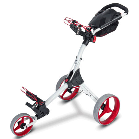 Big Max IQ+ Push Golf Trolley | White/Red 1 Big Max IQ+ Push Golf Trolley | White/Red