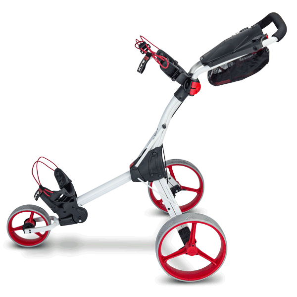 Big Max IQ+ Push Golf Trolley | White/Red 2 Big Max IQ+ Push Golf Trolley | White/Red - Image 2