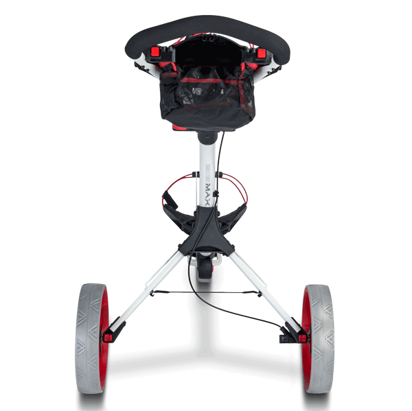 Big Max IQ+ Push Golf Trolley | White/Red 3 Big Max IQ+ Push Golf Trolley | White/Red - Image 3