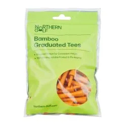 Northern Golf Orange Bamboo Graduated Tees