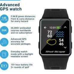 Shot Scope G3 GPS Golf Watch -Accessories Shop Shot Scope G3 GPS Golf Watch 9