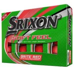 Srixon Soft Feel Brite Golf Balls | Red