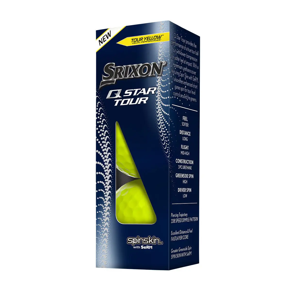 Srixon Q Star Tour Golf Balls | Yellow 4 Srixon Q Star Tour Golf Balls | Yellow - Image 4
