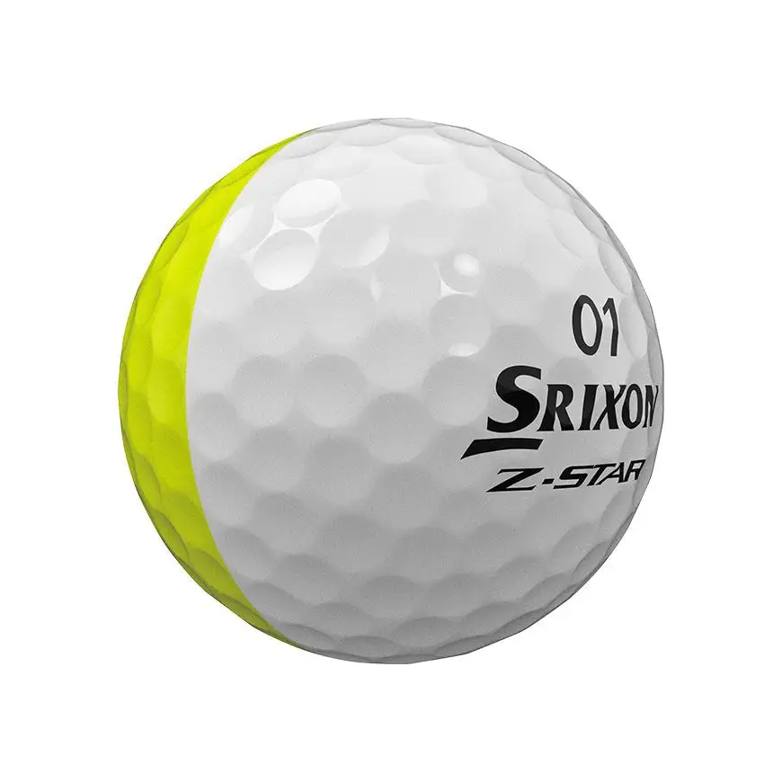 Srixon Z-Star Tour Divide Golf Balls | Yellow/White 2 Srixon Z-Star Tour Divide Golf Balls | Yellow/White - Image 2