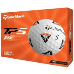 TaylorMade TP5 Pix Golf Balls | White