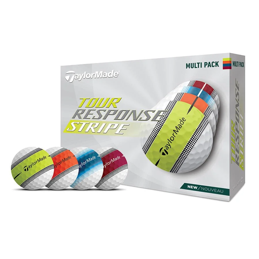 Taylormade Tour Response Multicolour Stripe Golf Balls 1 Taylormade Tour Response Multicolour Stripe Golf Balls