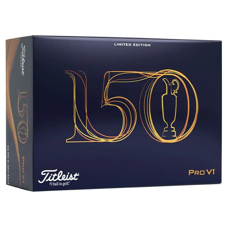 Titleist Limited Edition Pro V1 150th Open Golf Balls | Half Dozen 1 Titleist Limited Edition Pro V1 150th Open Golf Balls | Half Dozen