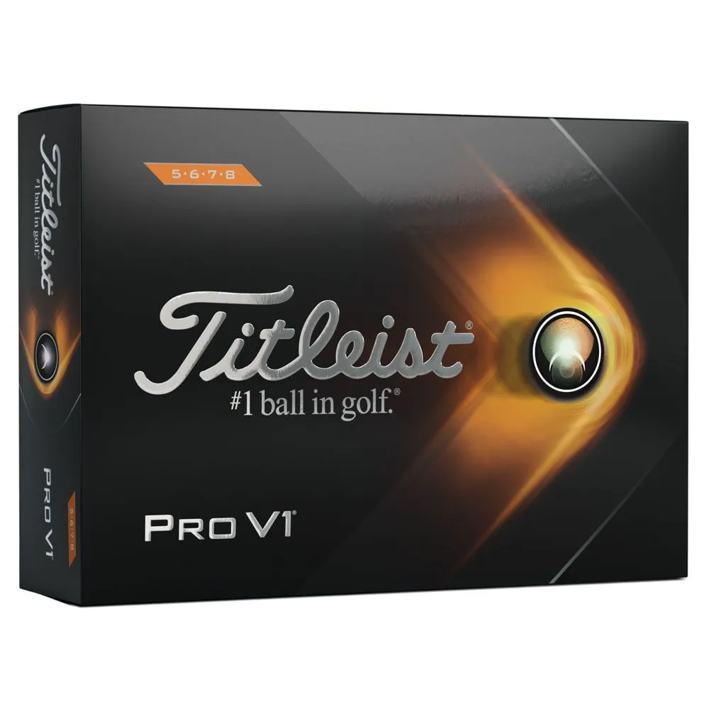 Titleist Pro V1 High Numbers Golf Balls | White 1 Titleist Pro V1 High Numbers Golf Balls | White