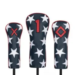 Titleist Stars And Stripes Leather Golf Headcovers TA20LHCSS