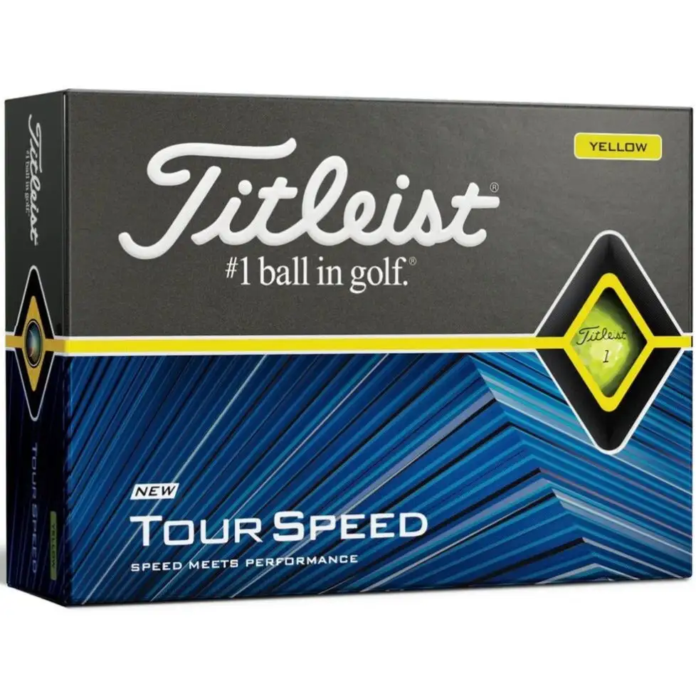 Titleist 2021 Tour Speed Golf Balls | Yellow 1 Titleist 2021 Tour Speed Golf Balls | Yellow