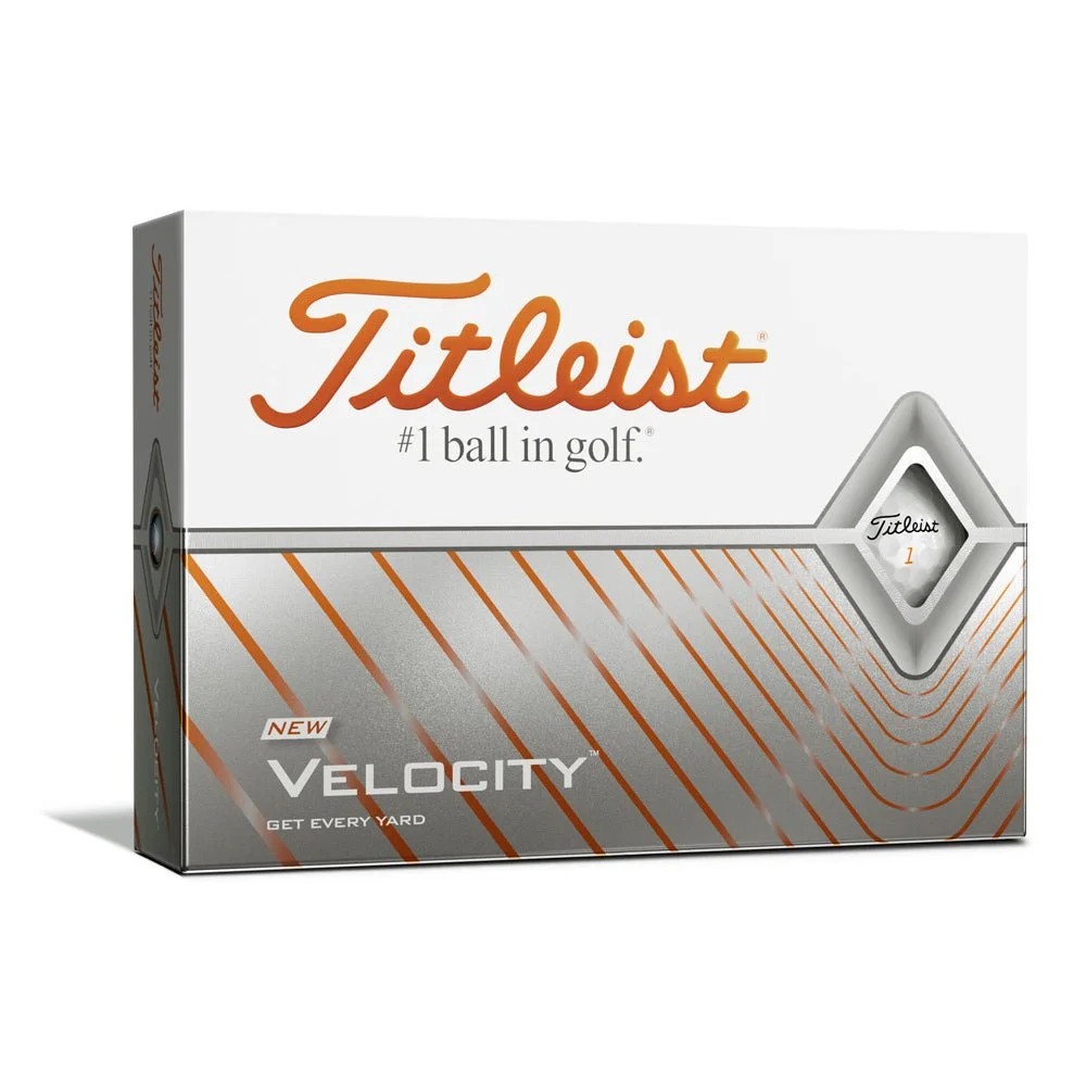 Titleist 2021 Velocity Golf Balls | White 1 Titleist 2021 Velocity Golf Balls | White